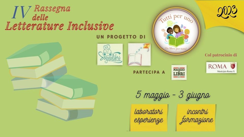 Letture animate, formazioni e incontri alla Rassegna delle Letterature Inclusive IV Edizione del Lido di Ostia di Roma